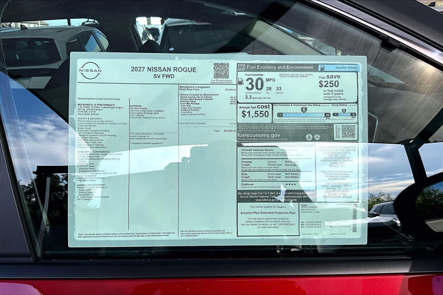 New 2027 Scarlet Ember Tintcoat Nissan SV image 19