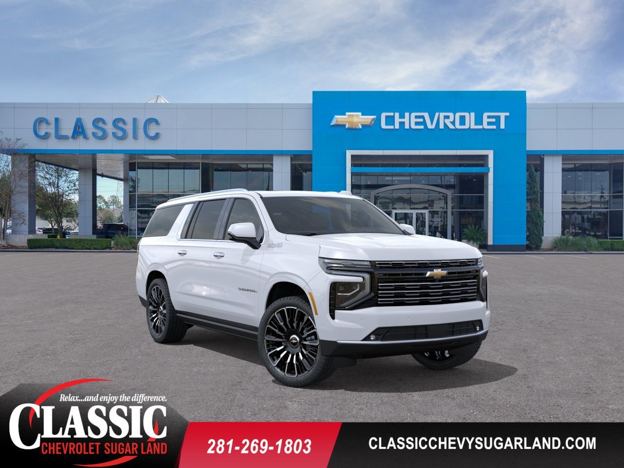 2026 Chevrolet Suburban High Country White at Classic Elite Chevrolet Hwy 6