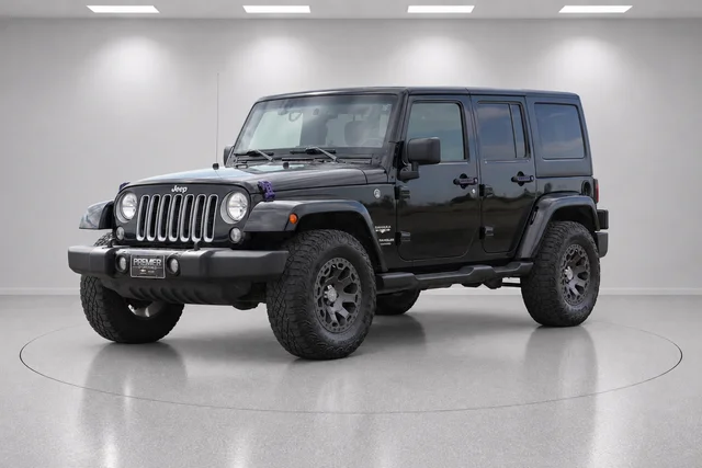 Used 2018 Black Jeep Unlimited Sahara image 7