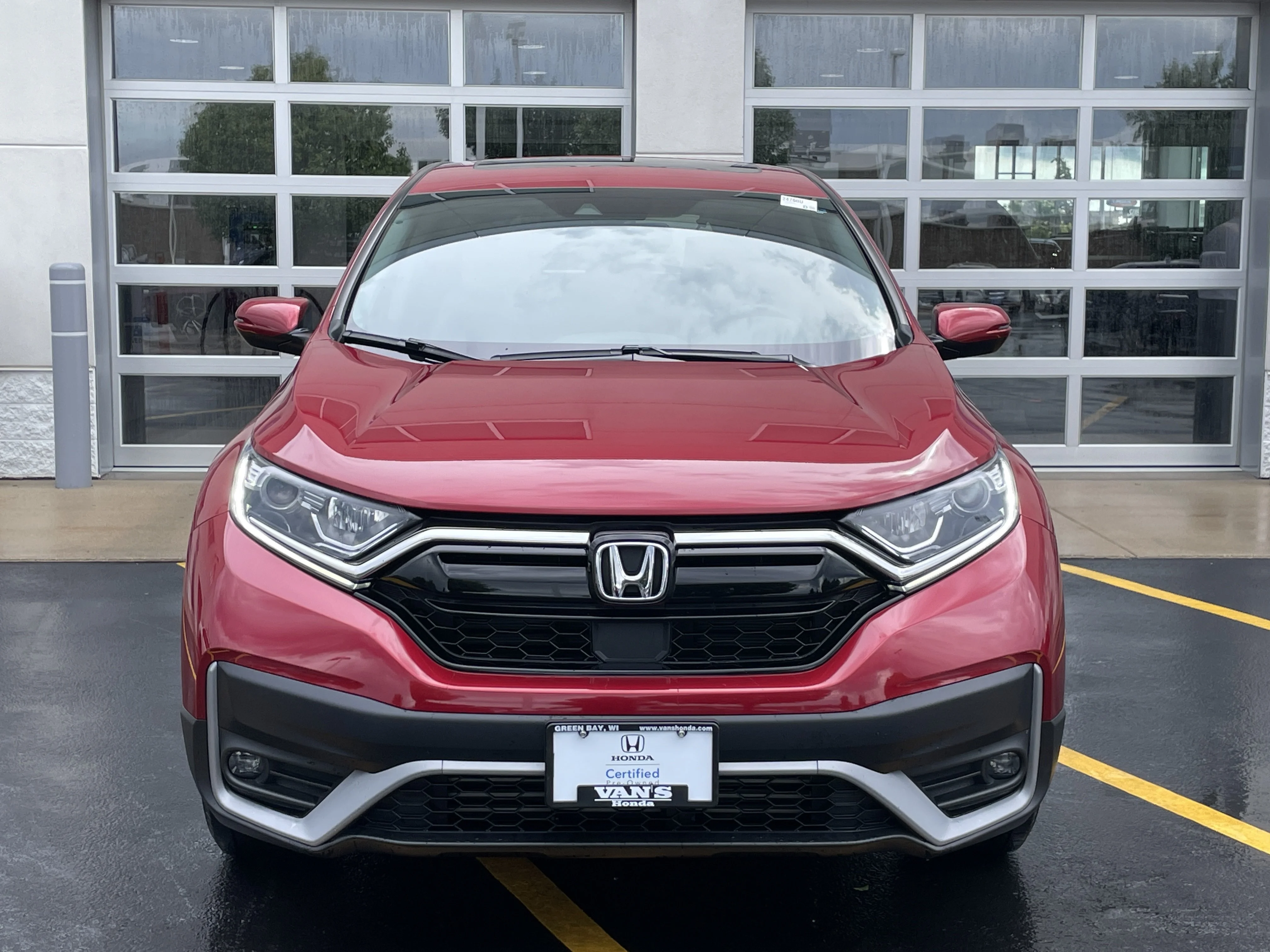 Certified Used 2021 Radiant Red Metallic Honda AWD EX-L image 33