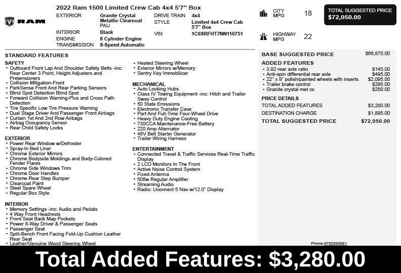 Used 2022 Gray Ram Limited image 3