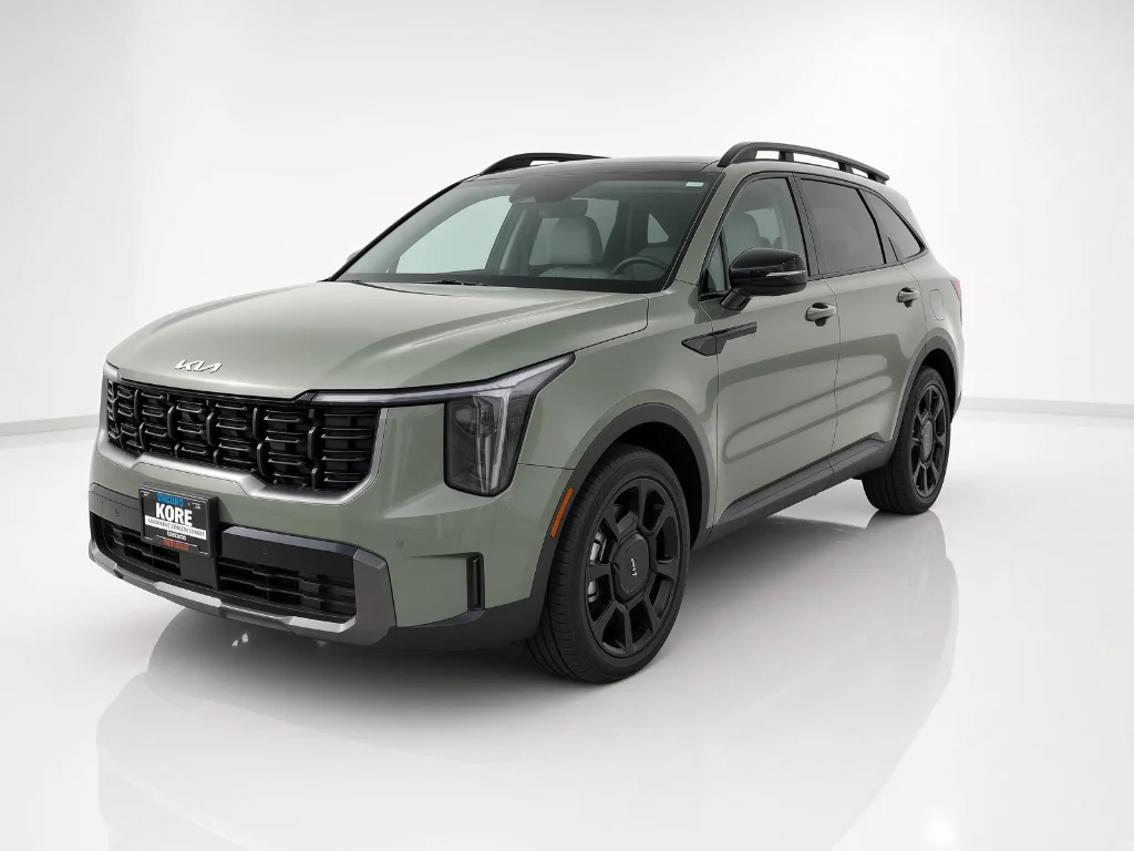 Used 2024 Jungle Green Kia X-Line EX image 1