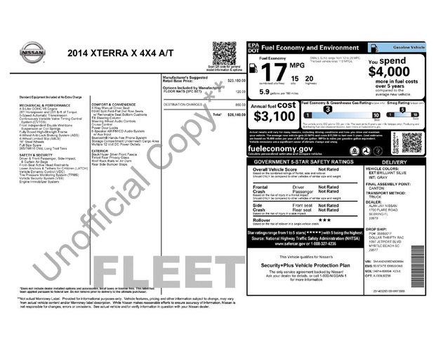 2014 Nissan Xterra X