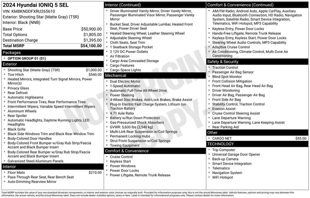 Used 2024 Gray Hyundai SEL image 11