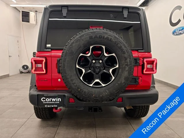 Used 2020 Firecracker Red Clearcoat Jeep Unlimited Rubicon image 4
