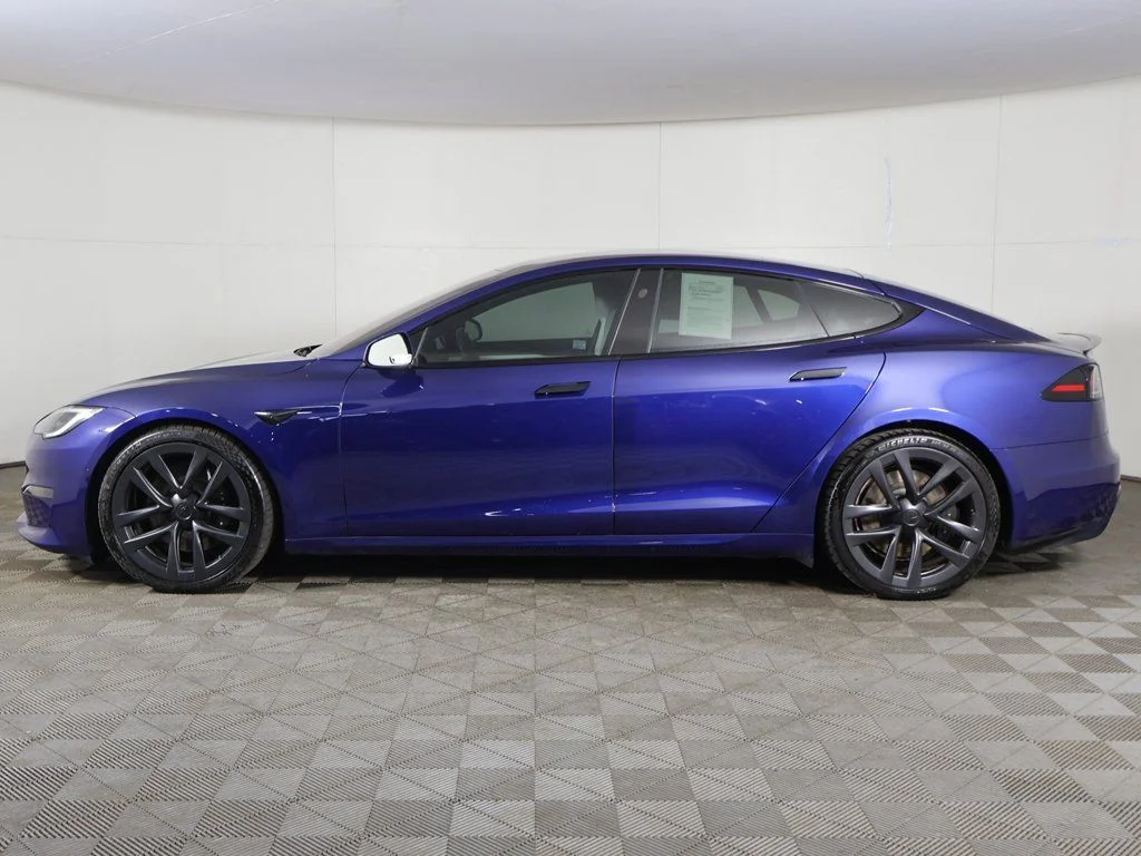 Used 2023 Blue Tesla Plaid image 20