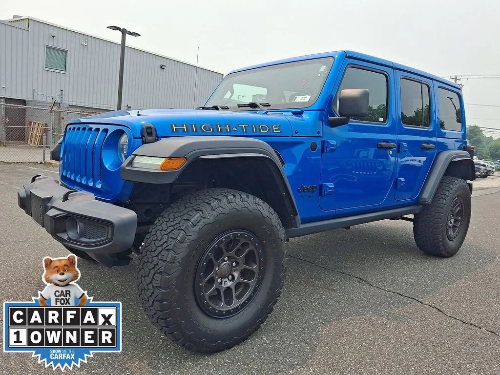 Certified Used 2022 Blue Jeep Unlimited High Tide image 3