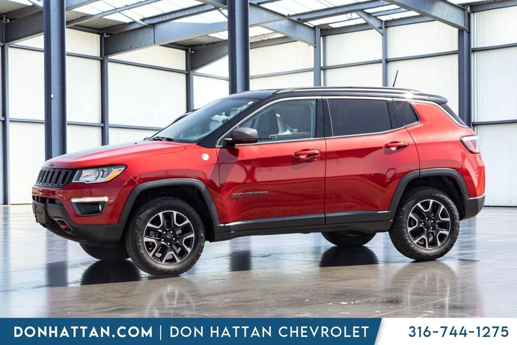 Used 2018 Jeep Compass Trailhawk with VIN 3C4NJDDB6JT501291 for sale in Park City, KS