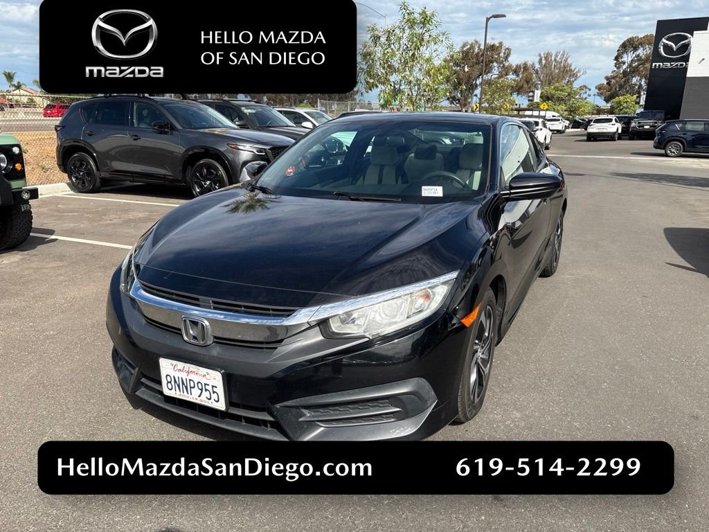 Used 2016 Crystal Black Pearl Honda LX image 1