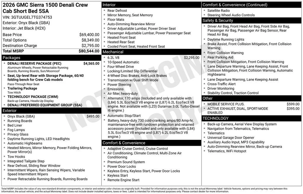 2026 GMC Sierra 4WD Crew Cab Short Box Denali's photo