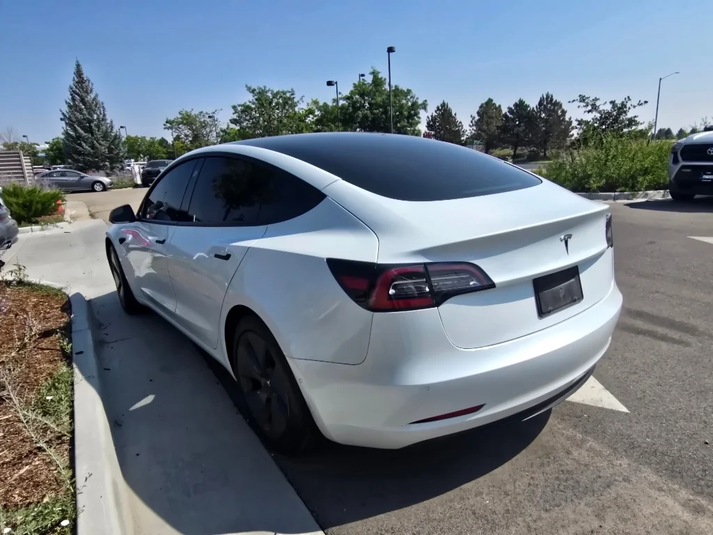 Used 2021 Pearl White Multi-Coat Tesla Standard Range Plus image 14
