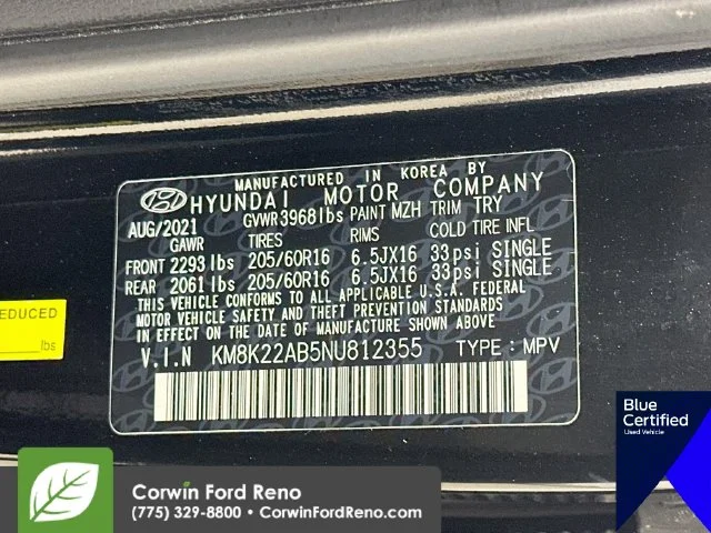Used 2022 Ultra Black Hyundai SE image 34
