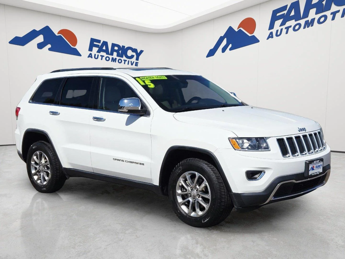 Used 2015 Bright White Clearcoat Jeep Limited image 3