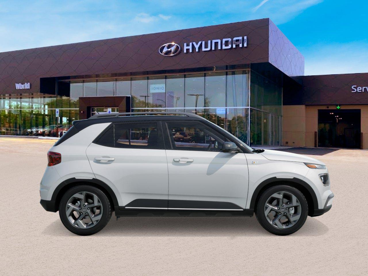 New 2026 Lunar White w/Black Roof Hyundai SEL w/Two-Tone Roof image 7