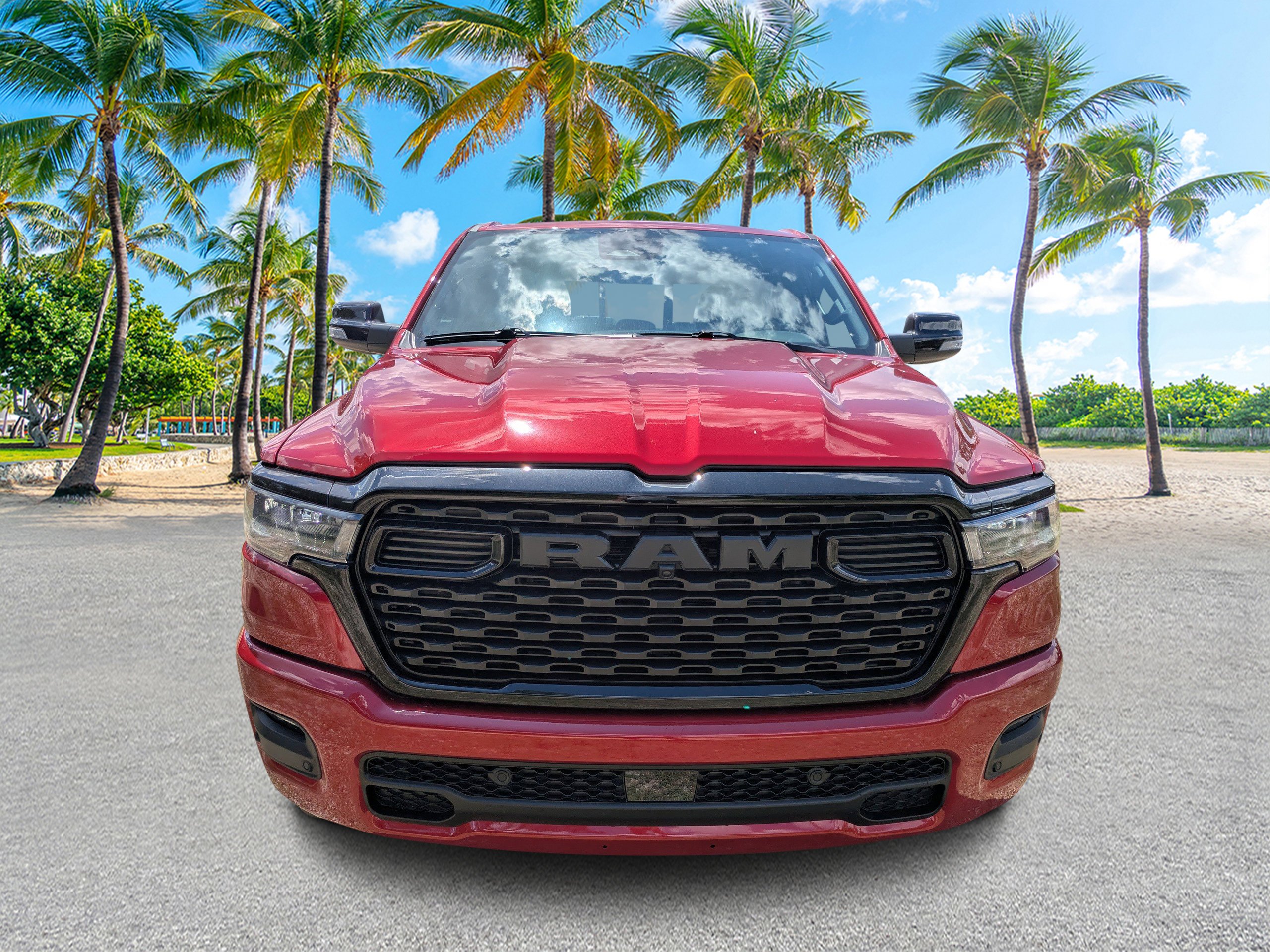 New 2026 Molten Red Pearl-Coat Exterior Paint RAM Big Horn image 8