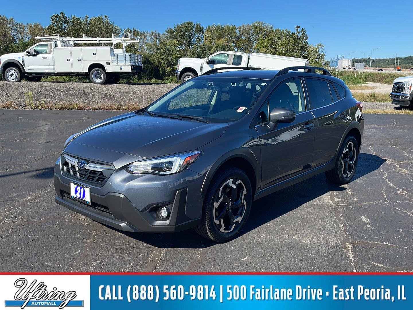 Used 2021 Magnetite Gray Metallic Subaru Limited image 1
