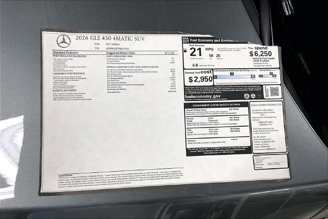 New 2026 Selenite Grey Metallic Mercedes-Benz GLE 450 image 54