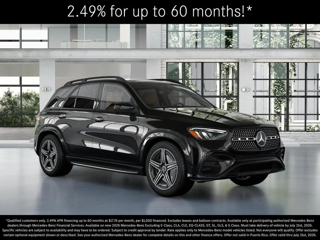 New 2026 Obsidian Black Metallic Mercedes-Benz GLE 450 image 11