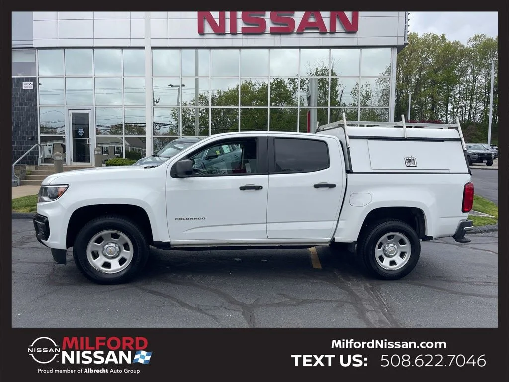 Used 2021 Chevrolet Colorado Work Truck with VIN 1GCGSBEA0M1179307 for sale in Milford, MA