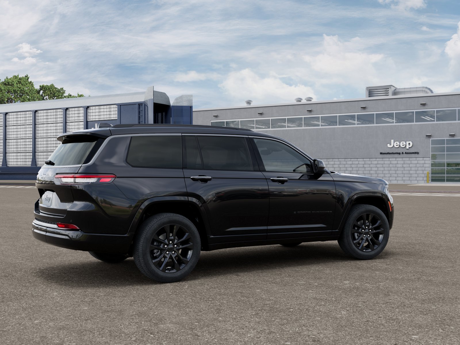 New 2026 Diamond Black Crystal Pearl-Coat Exterior Paint Jeep Limited image 2