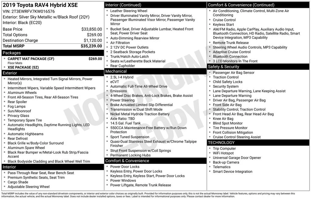 Used 2019 Silver Toyota XSE image 6