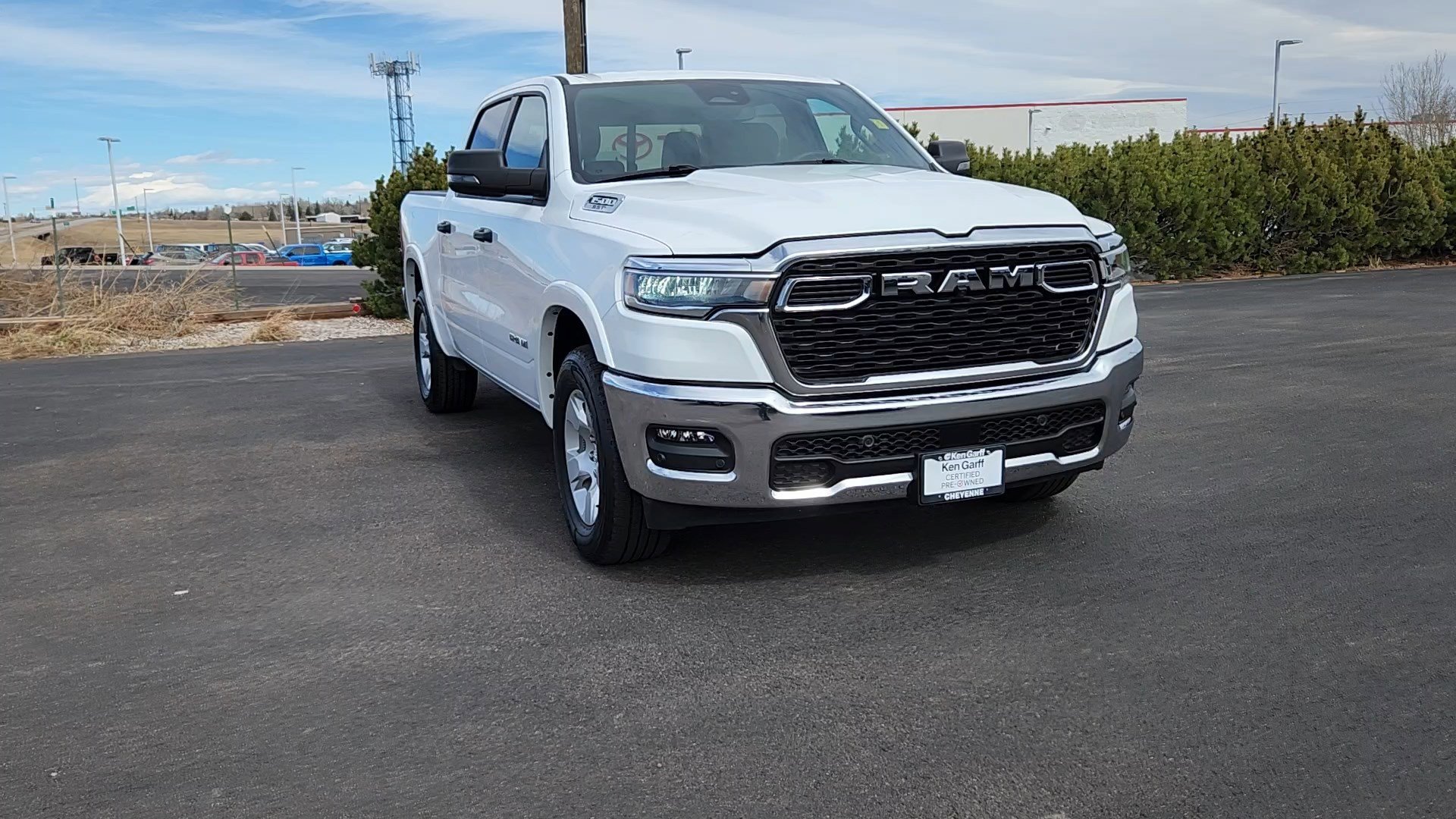 Used 2025 Bright White Clearcoat Ram Big Horn image 4