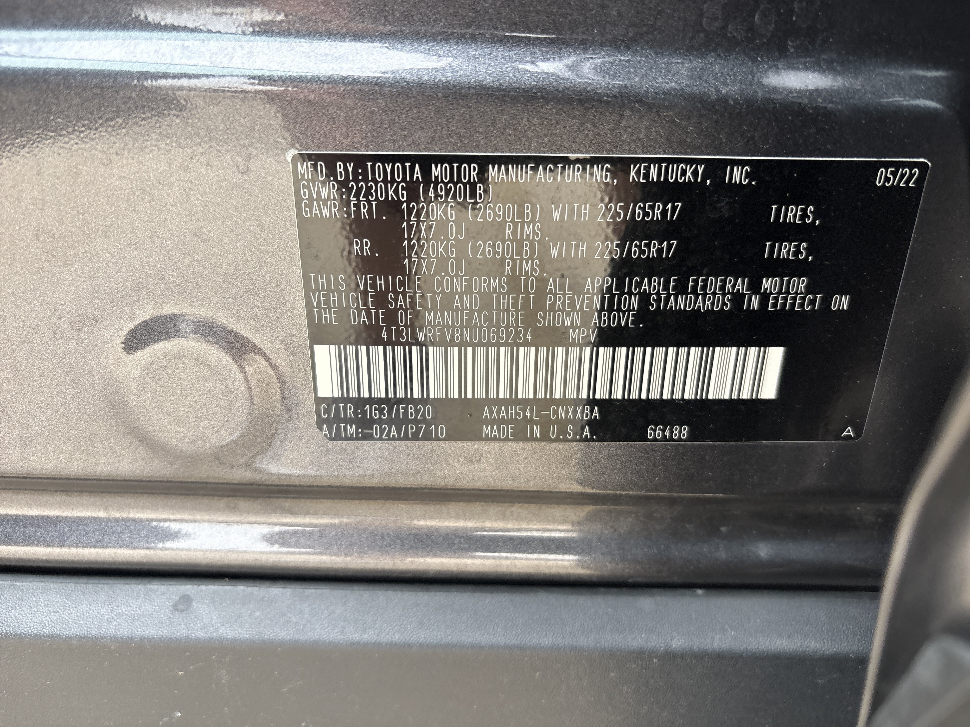 Used 2022 Magnetic Gray Metallic Toyota Hybrid LE image 5