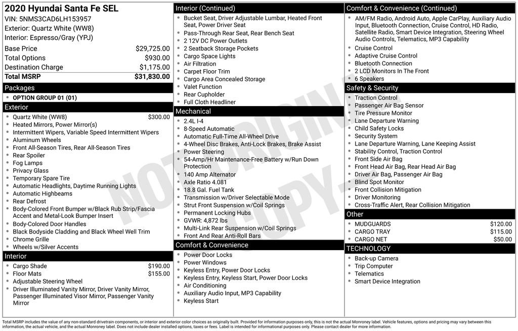 Used 2020 Gray Hyundai SEL image 6