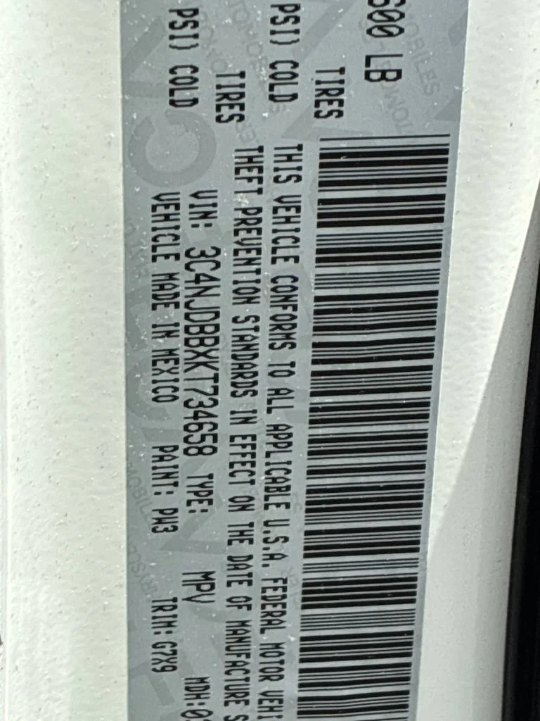 Used 2019 White Clearcoat Jeep Latitude image 52