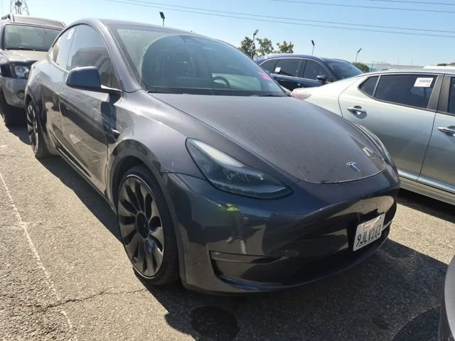 Used 2023 Gray Tesla Performance image 1