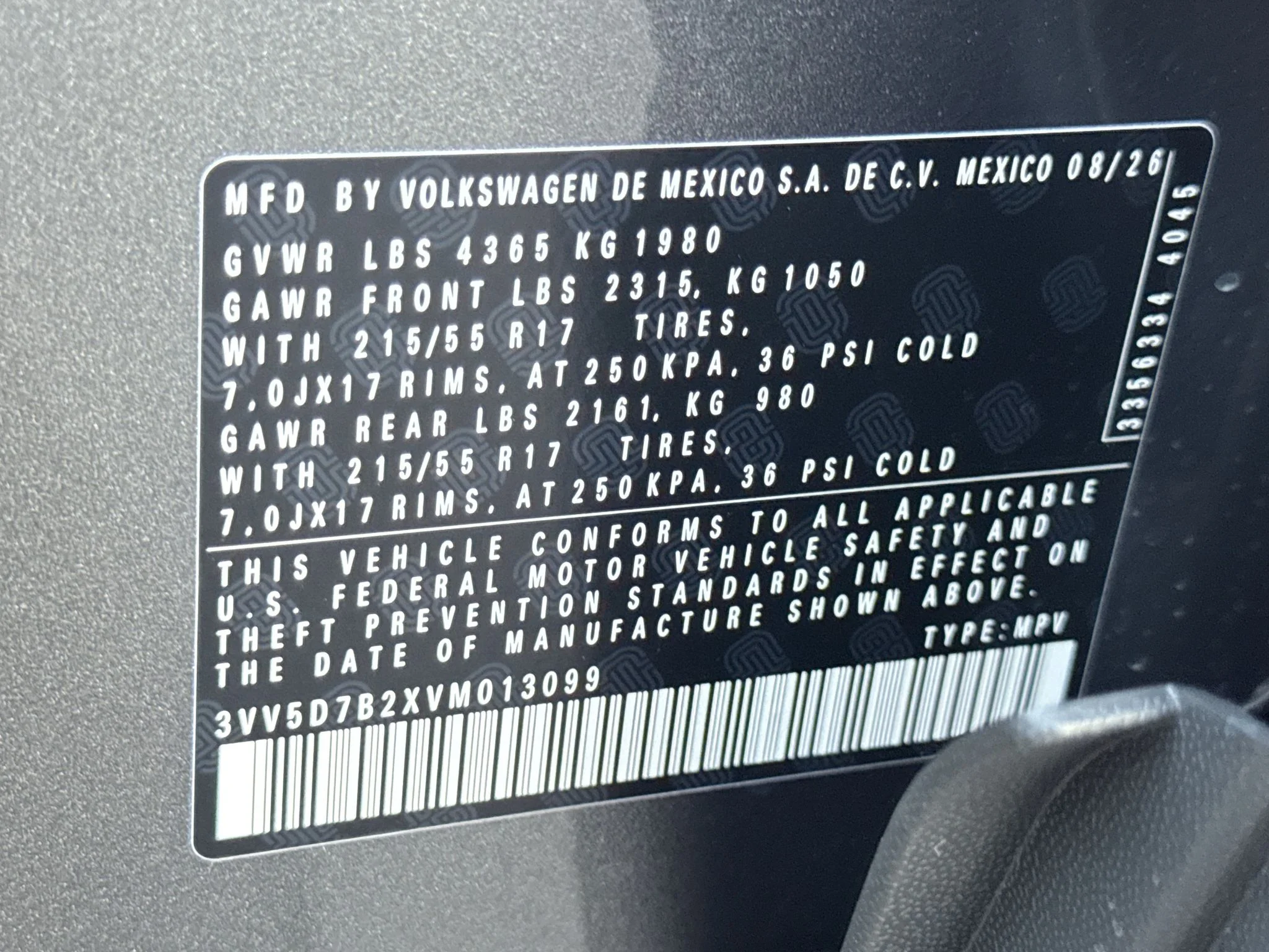 New 2027 Platinum Gray Metallic Volkswagen S image 34
