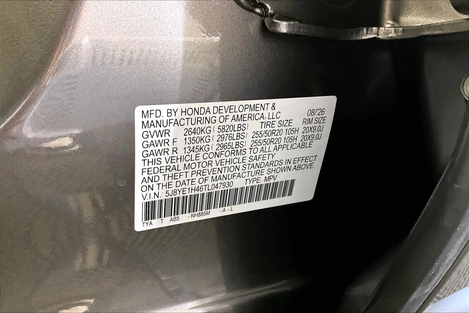 New 2026 Liquid Carbon Metallic Acura With Technology Package image 13