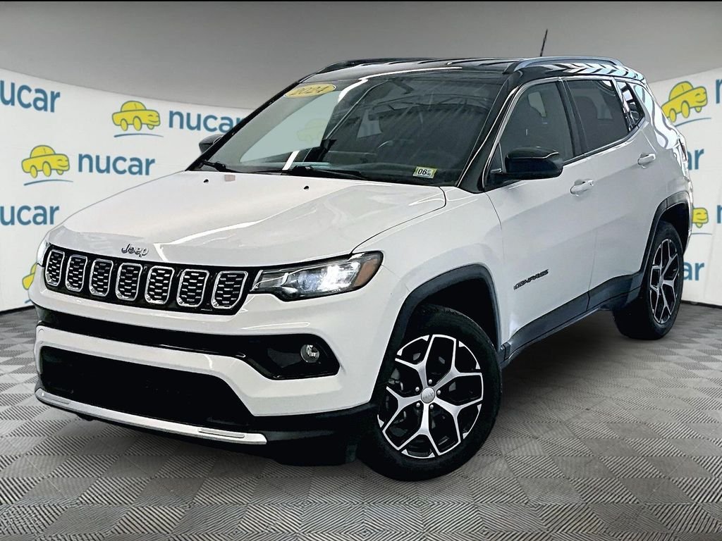 Used 2024 Bright White Clearcoat Jeep Limited image 3