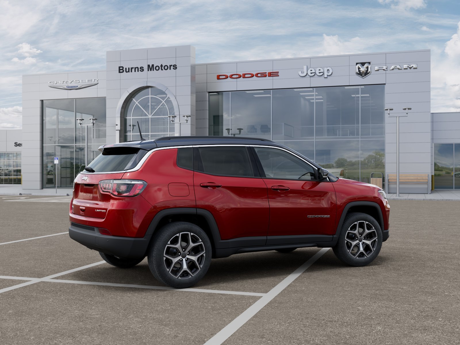 New 2026 Red Hot Pearl-Coat Exterior Paint Jeep Limited image 4