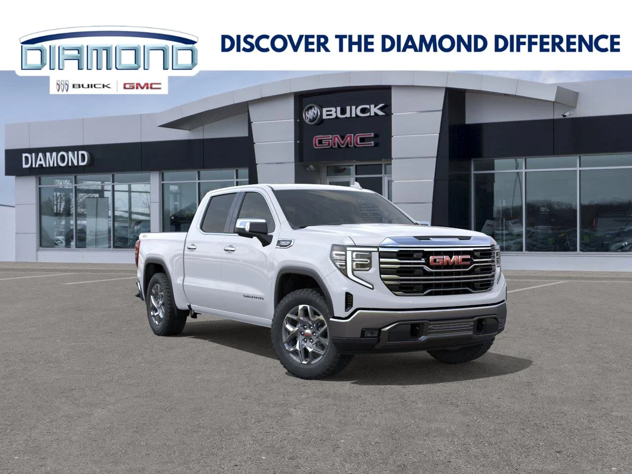 New 2026 Summit White GMC SLT image 1