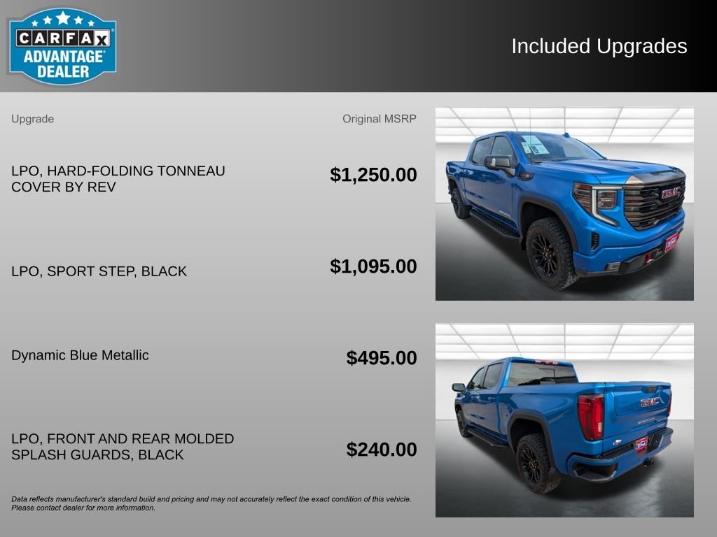 Used 2023 Dynamic Blue Metallic GMC AT4X image 3