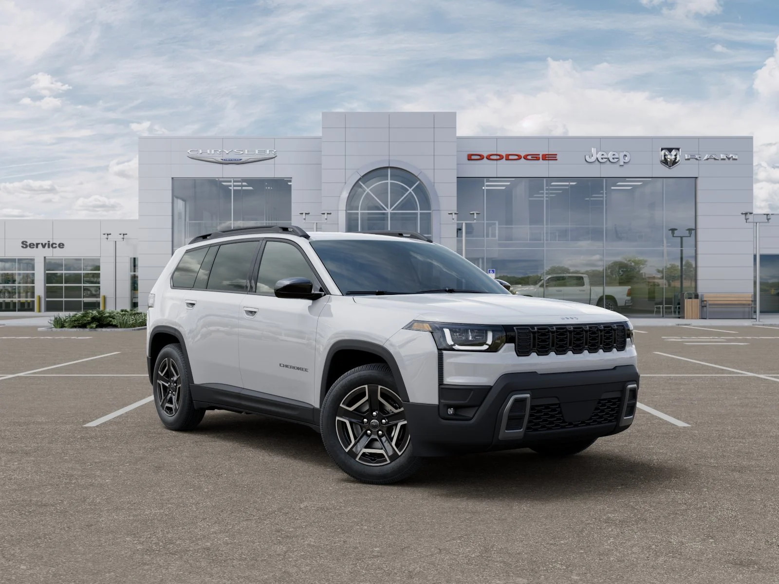 New 2026 Bright White Clear-Coat Exterior Paint Jeep Laredo image 45