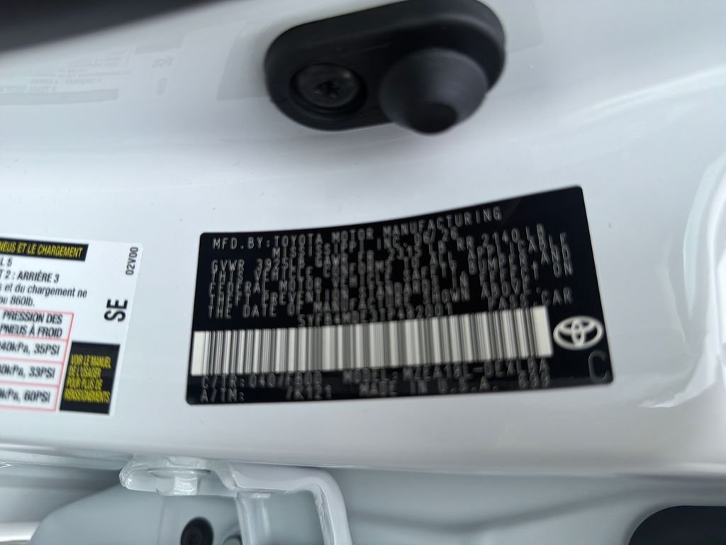 New 2026 White Toyota LE image 28