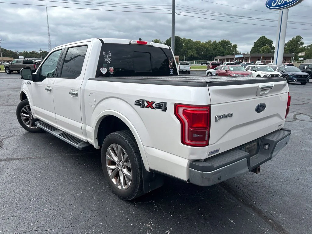 Used 2016 White Platinum Clearcoat Metallic Ford Lariat image 6
