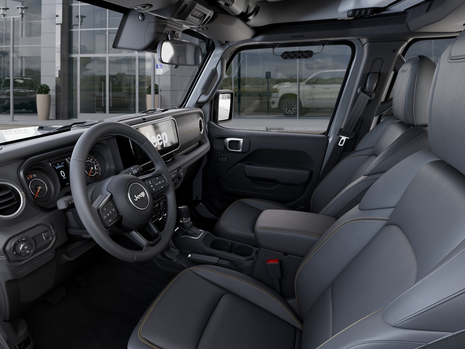 New 2026 Bright White Clearcoat Jeep Sahara image 48