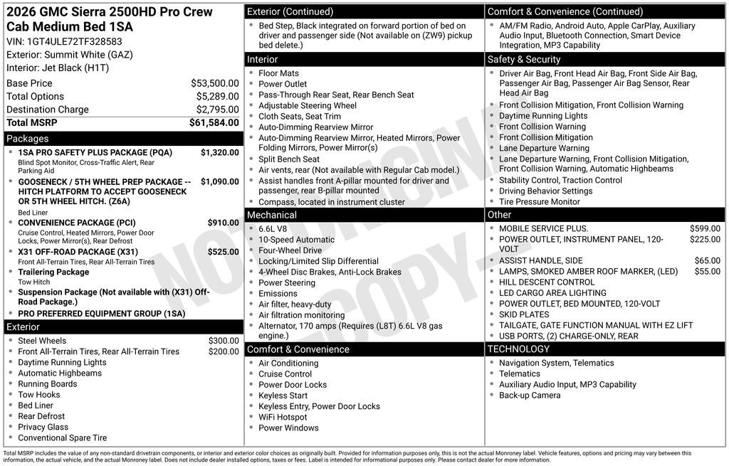 2026 GMC Sierra 2500HD Pro - Photo 4