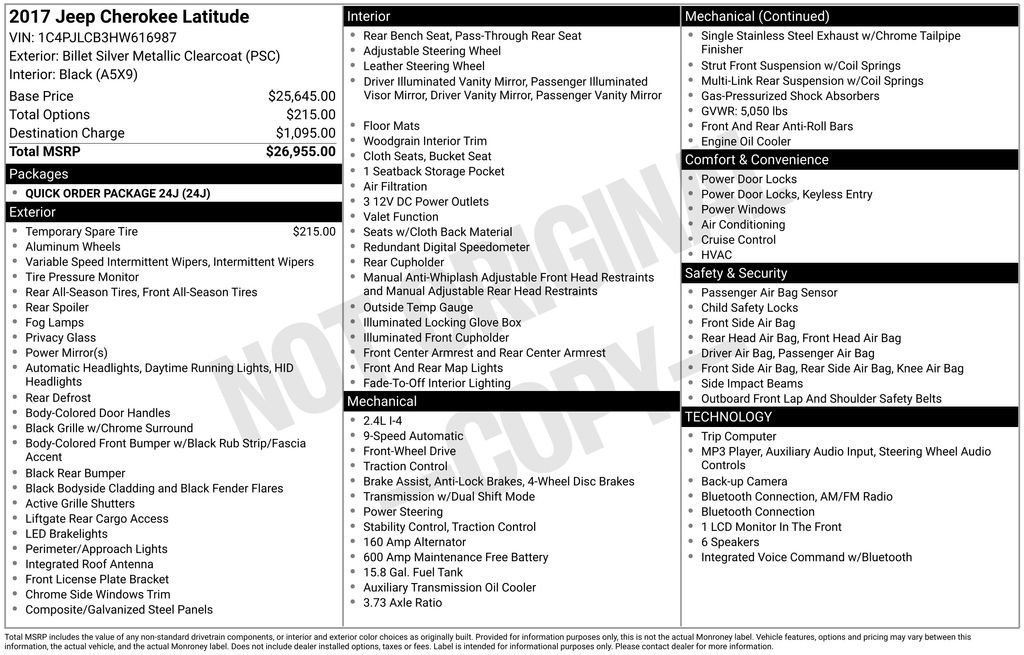 Used 2017 Billet Silver Metallic Jeep Latitude image 6