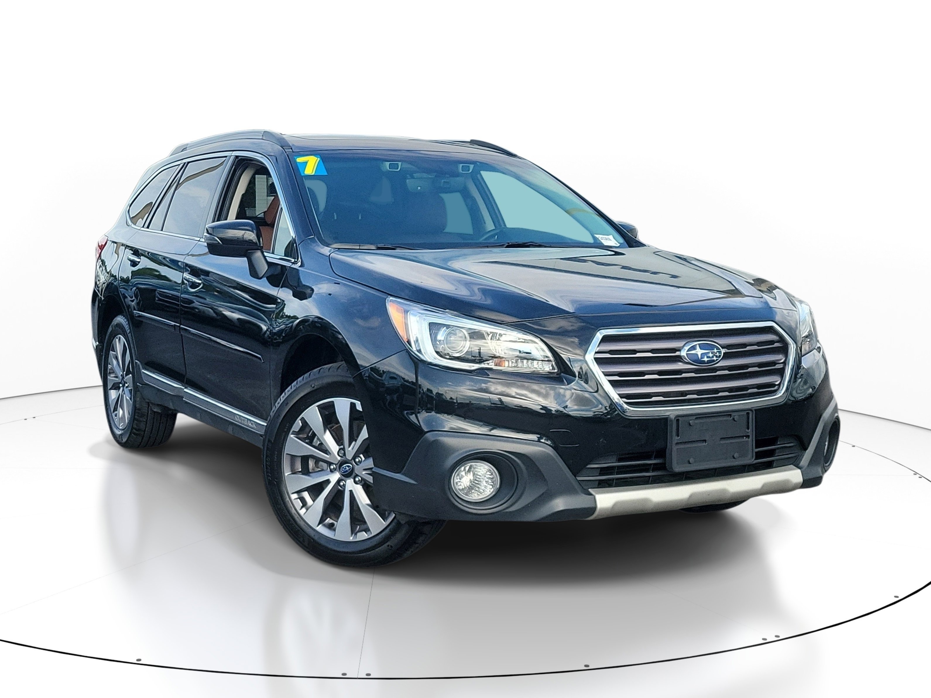 Used 2017 Crystal Black Silica Subaru Touring image 1