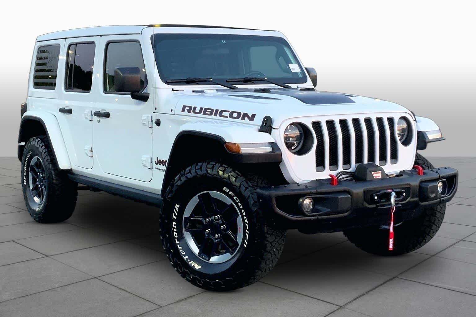 Used 2019 Bright White Clearcoat Jeep Rubicon image 3