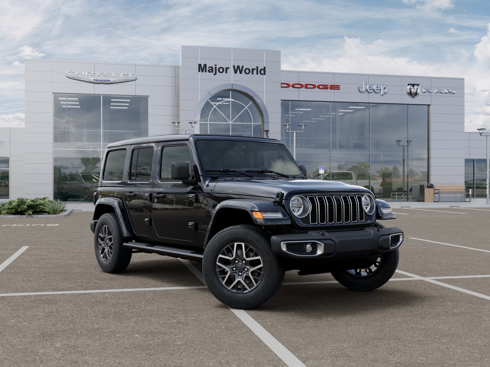 New 2026 Black Clear-Coat Exterior Paint Jeep Sahara image 5