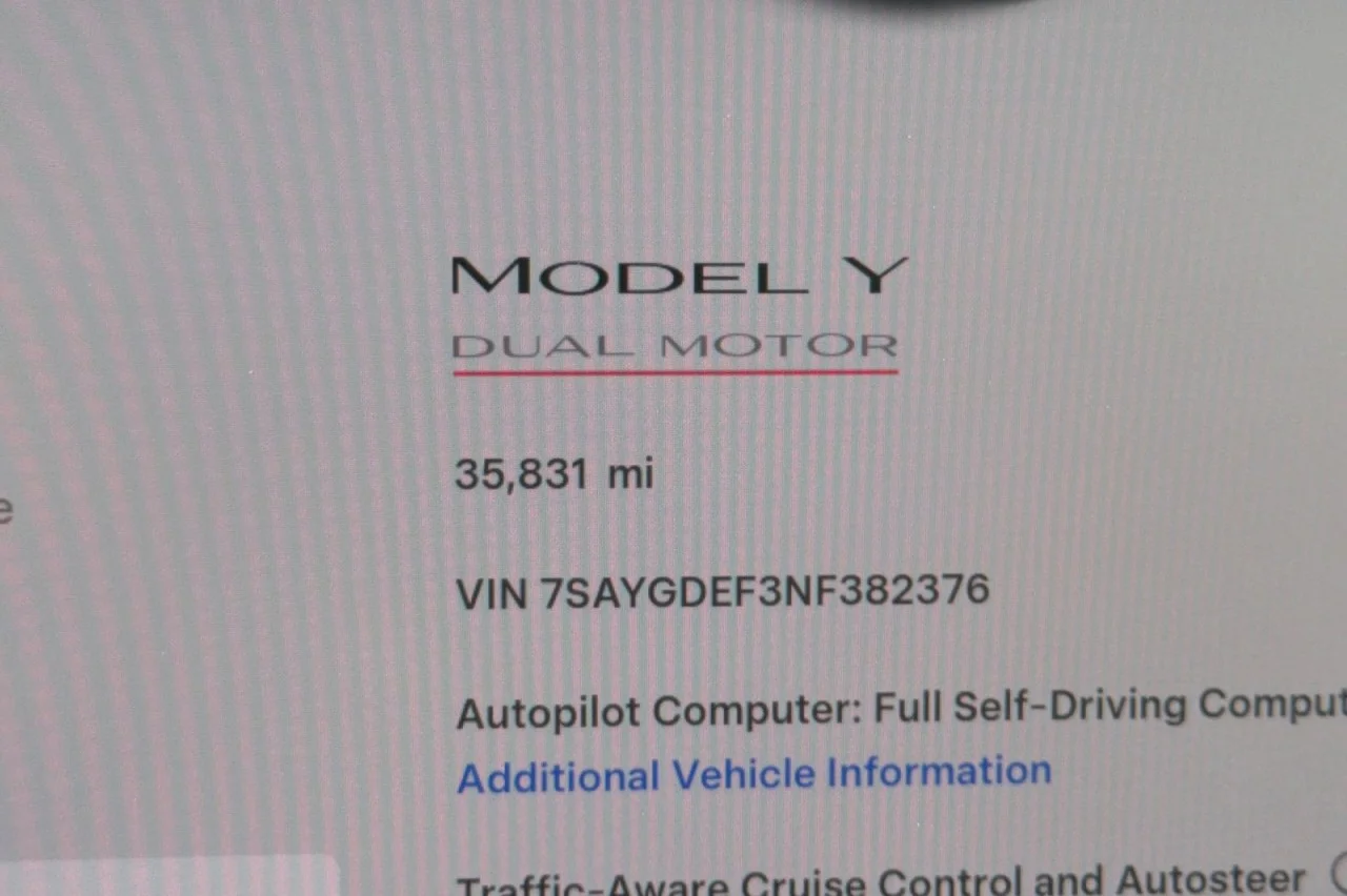 Used 2022 BLUE Tesla Performance image 24