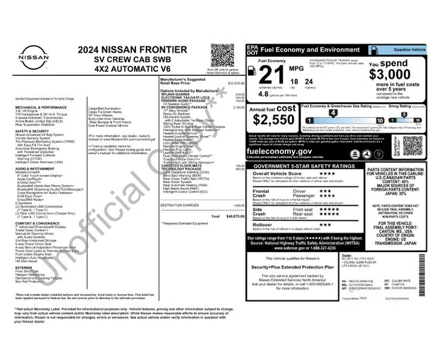 Used 2024 White Nissan SV image 32