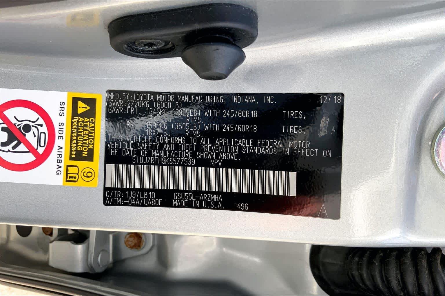 Used 2019 Celestial Silver Metallic Toyota XLE image 34