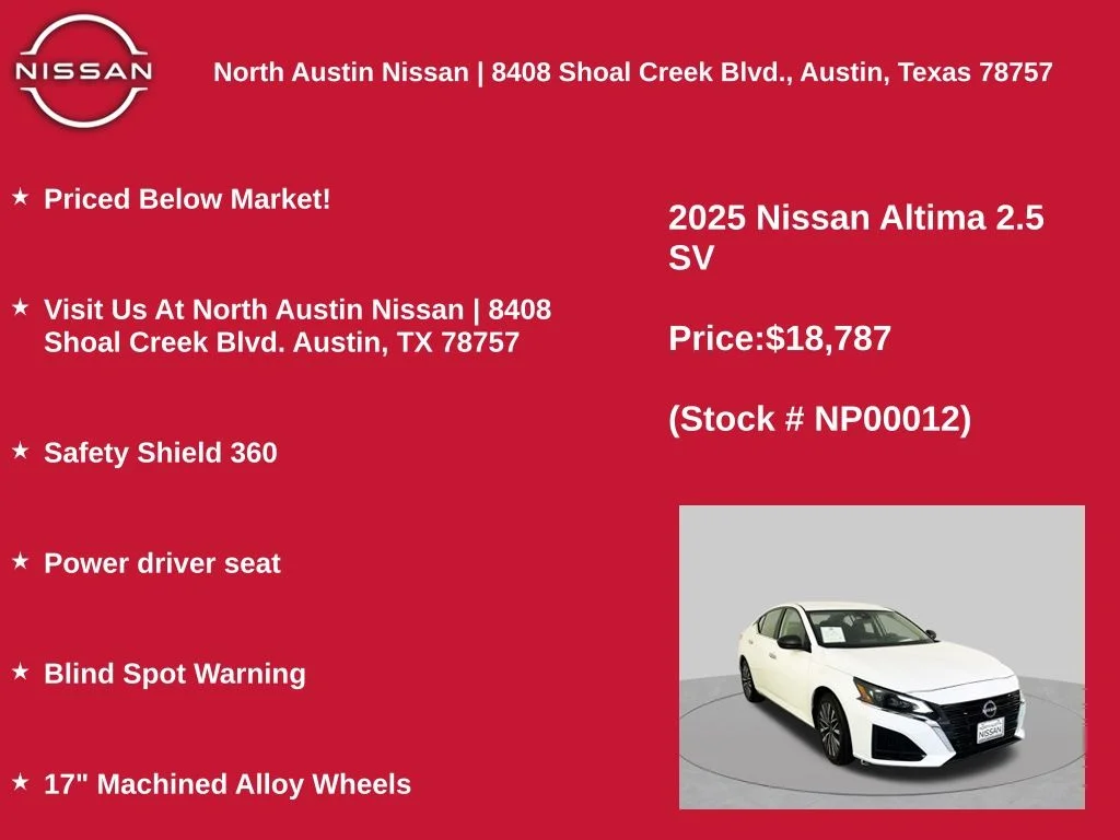 Used 2025 White Nissan 2.5 SV image 11