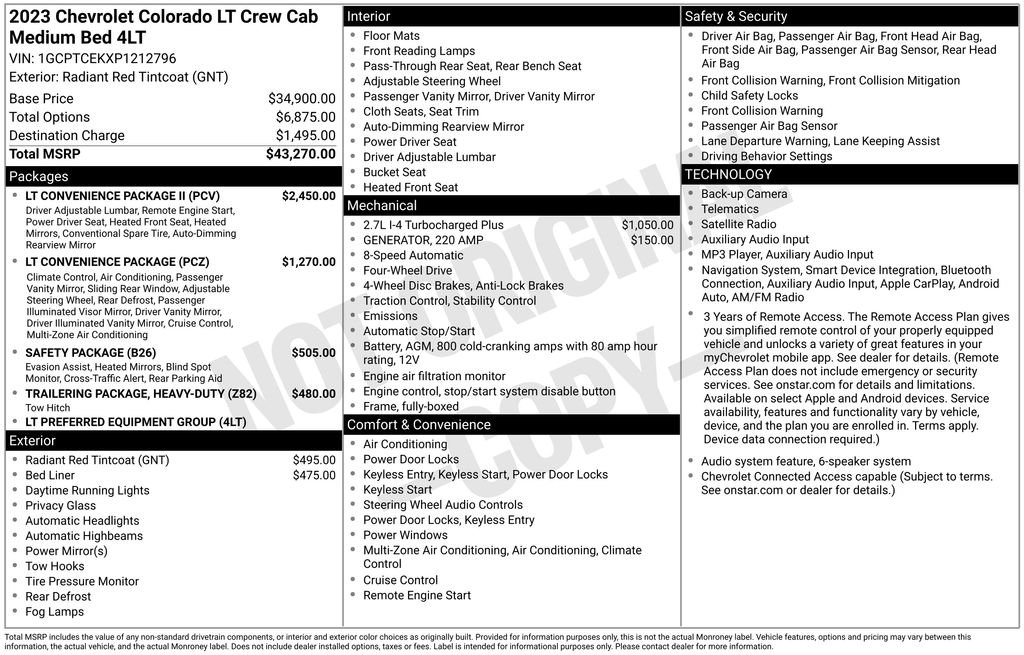 Used 2023 Red Chevrolet LT image 25